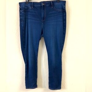 Banana Republic Super Stretch Leggings Jeans 34/18 Blue Super Soft Casual Denim